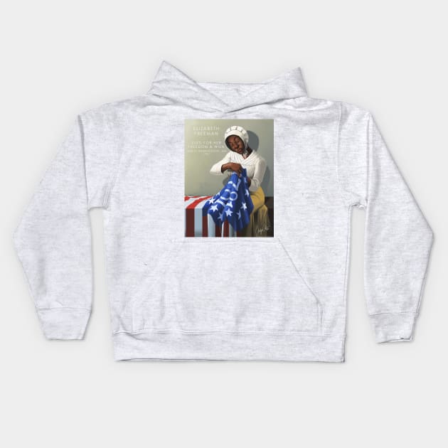 Elizabeth Freeman Kids Hoodie by PWC